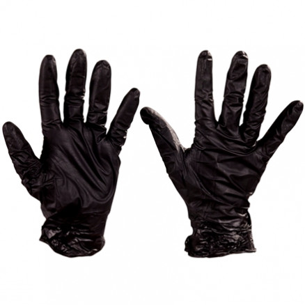 Best® Nighthawk™ Black Nitrile Gloves - 4 Mil - Large