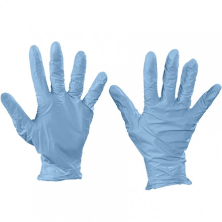 Best® N-Dex® Blue Nitrile Gloves - 4 Mil - Medium