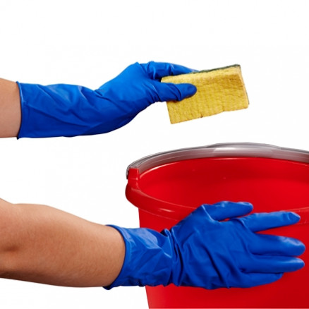 Microflex® Safegrip™ Powder Free Latex Gloves w/Extended Cuff Blue 12 Mil - Xlarge