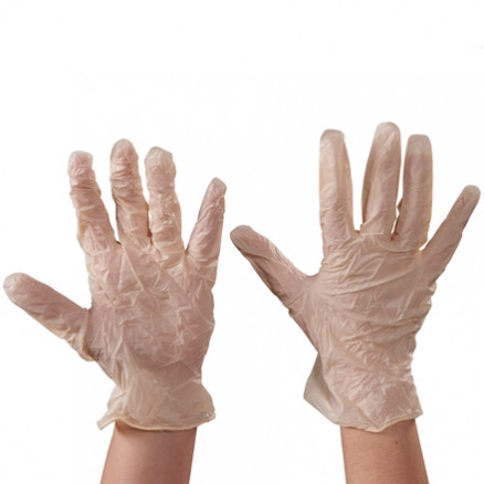 Powder Free Exam Grade Latex Gloves - White - 5 Mil - Small