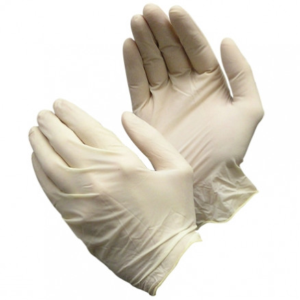 Industrial Powder Free Latex Gloves - White - 5 Mil - Xlarge
