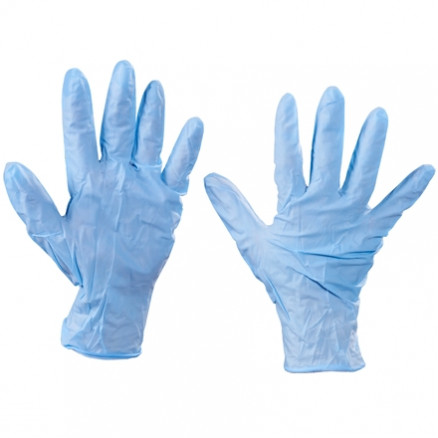 Blue Nitrile Gloves - 6 Mil - Medium