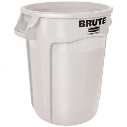 Rubbermaid® Brute® Trash Can, 55 gallon, White