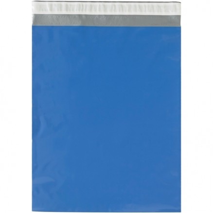 Poly Mailers, Blue, 14 1/2 x 19"