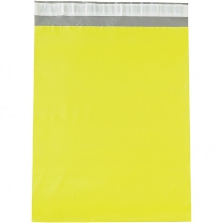 Poly Mailers, Yellow, 12 x 15 1/2"