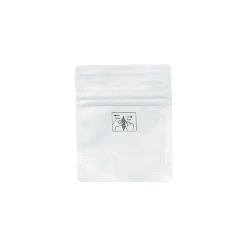 1/8 oz Child-Resistant Bags Child-Resistant Pouch, 4 x 5", White