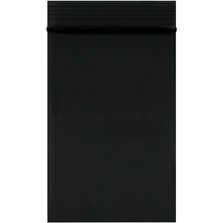 Reclosable Poly Bags, 2 x 3", 2 Mil, Black