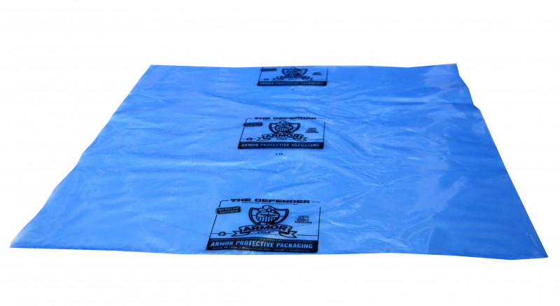 ARMOR DEFENDER™ Rust Preventative Flat Bags, 4 Mil, Blue, 24 x 30"