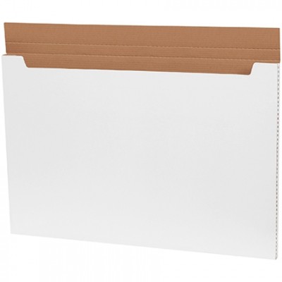 Jumbo Fold-Over Mailers, White, 36 x 24 x 1