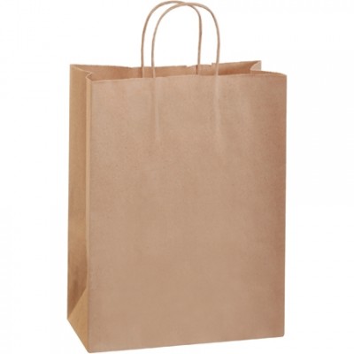 Kraft Paper Shopping Bags, Debbie - 10 x 5 x 13
