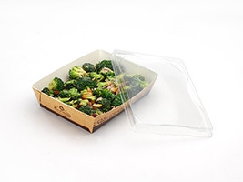 Large Grab and Go Food Containers, 5 1/2 x 7 1/2 x 2