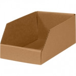 Cajas para contenedores de cartón corrugado, 6 x 24 x 4 1/2 