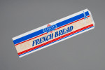 Bolsas de pan francés con estampado blanco - Diseño fresco de panadería, 5 1/4 x 3 1/4 x 22 