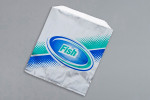 Bolsas de papel de aluminio para sándwich de pescado, 6 x 3/4 x 6 1/2 