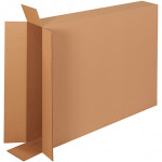 Cajas de cartón corrugado, carga lateral, 28 x 5 x 38 