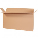 Cajas de cartón corrugado, carga lateral, pared doble, 56 x 10 x 32 
