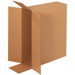 Cajas de cartón corrugado, carga lateral, pared doble, 24 x 6 x 18 