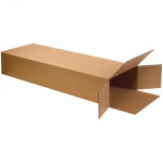 Cajas de cartón corrugado, carga lateral, pared doble, 18 x 7 x 52 