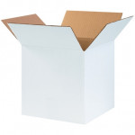 Cajas de cartón corrugado blanco, 10 x 10 x 10 