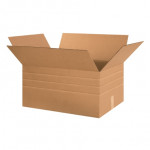 Cajas de cartón corrugado, profundidad múltiple, 24 x 18 x 12 
