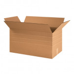 Cajas de cartón corrugado, profundidad múltiple, 24 x 12 x 12 