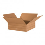 Cajas de cartón corrugado, profundidad múltiple, 18 x 18 x 6 