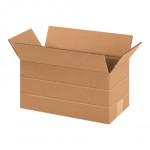 Cajas de cartón corrugado, profundidad múltiple, 12 x 6 x 6 