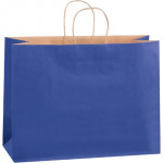 Bolsas para compras de papel tintado de azul desfile, Vogue - 16 x 6 x 12 