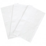 Servilletas de papel para cena, blancas, 15 x 17 