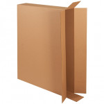 Cajas de cartón corrugado, carga lateral, pared doble, 44 x 6 x 35 
