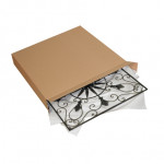 Cajas de cartón corrugado, carga lateral, pared doble, 36 x 6 x 36 