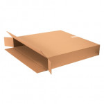 Cajas de cartón corrugado, carga lateral, 38 x 8 x 26 