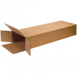 Cajas de cartón corrugado, carga lateral, pared doble, 18 x 7 x 52 
