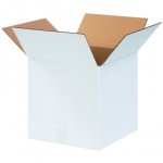 Cajas de cartón corrugado blanco, 12 x 12 x 12 
