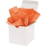 Hojas de papel tisú naranja, 20 x 30 