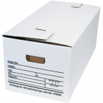 Cajas de almacenamiento de archivos con solapa entrelazadas, 24 x 12 x 10 