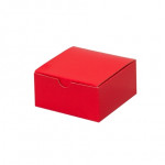 Cajas de aglomerado, regalo, rojo festivo, 4 x 4 x 2 