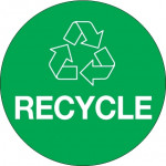 Etiquetas circulares verdes 