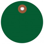 Etiquetas circulares de plástico verde - 3 