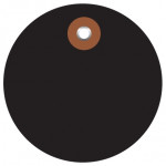 Etiquetas circulares de plástico negras - 2 