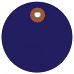 Etiquetas circulares de plástico azul - 2 