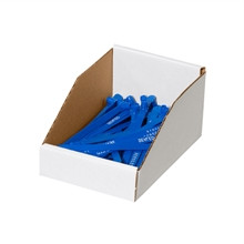 Cajas para contenedores de cartón corrugado blanco, 6 x 9 x 4 1/2 "