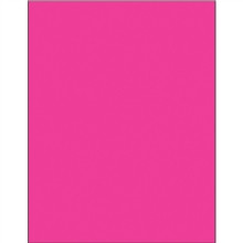 Etiquetas láser removibles rosa fluorescente, 8 1/2 x 11 "