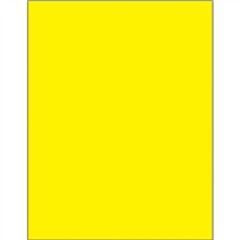 Etiquetas láser extraíbles de color amarillo fluorescente, 8 1/2 x 11 "