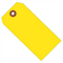 Etiquetas de plástico amarillas # 8 - 6 1/4 x 3 1/8 "