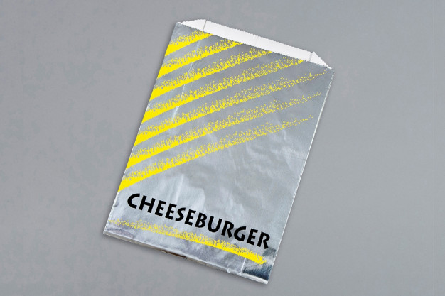Bolsas de aluminio para hamburguesas con queso, 6 x 2 x 8 "