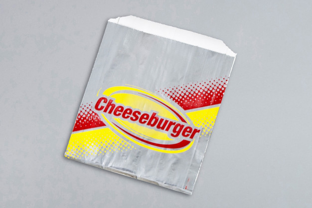Bolsas de aluminio para sándwich de hamburguesa con queso, 6 x 3/4 x 6 1/2 "