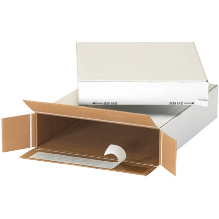 Cajas de cartón corrugado, carga lateral, 11 1/4 x 3 x 15 1/8 "