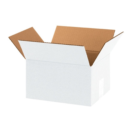 Cajas de cartón corrugado, 8 x 6 x 4 ", blancas