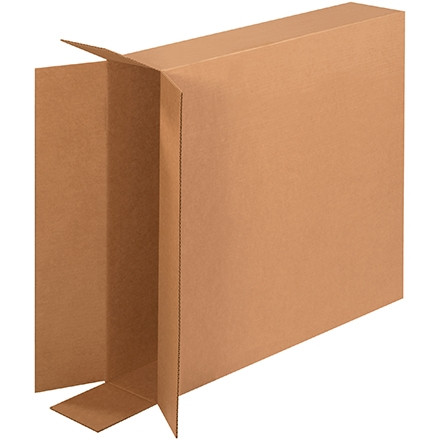 Cajas de cartón corrugado, carga lateral, pared doble, 30 x 6 x 30 "